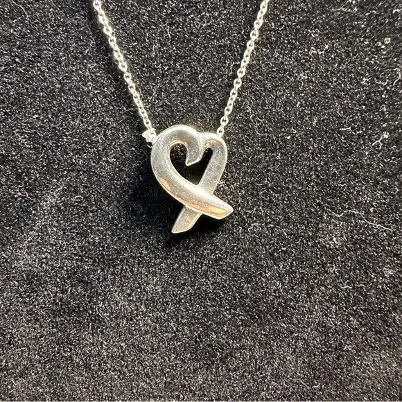 Tiffany Sterling Silver Paloma Picasso Loving Heart Pendant